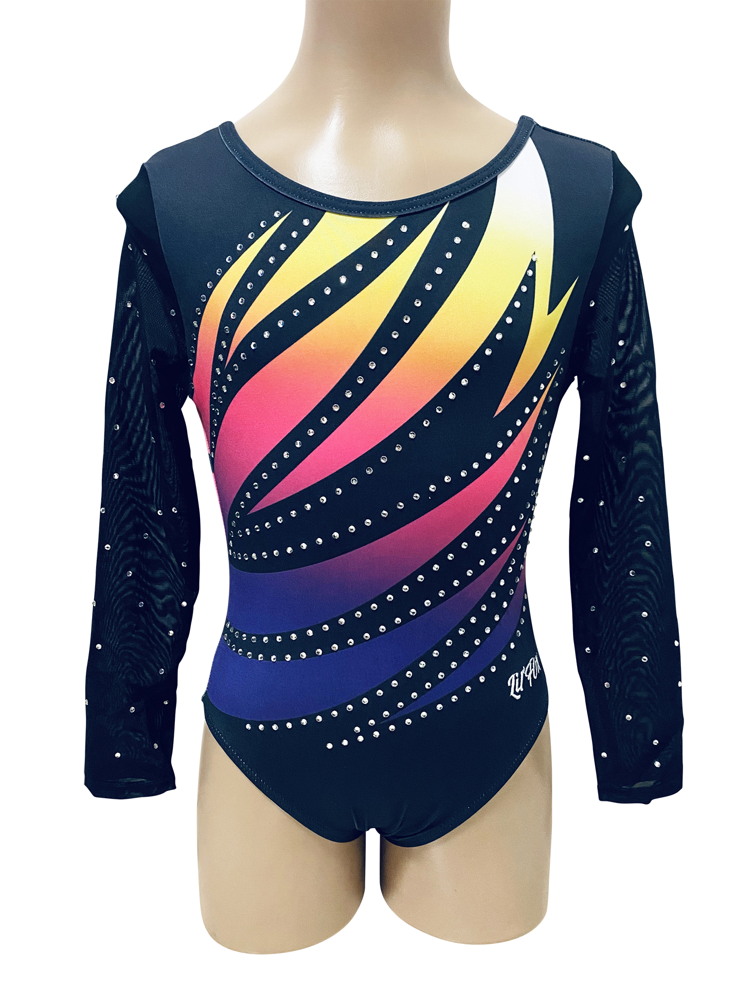 RAINBOW CRAZE WITH MESH LONG SLEEVE