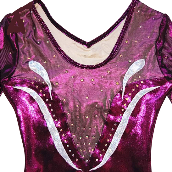 BURGUNDY SHINY MYSTIQUE/MESH WITH STONES LONG SLEEVE BURGUNDY SHINY MYSTIQUE/MESH WITH STONES LONG SLEEVE