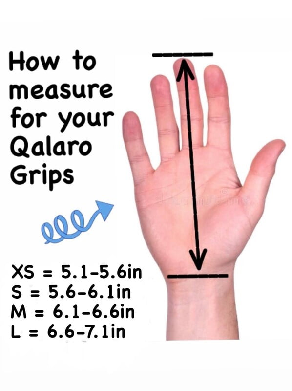 QALARO HAND GUARDS / VELCRO STRAP NARROW GRIPS W/ DOWEL