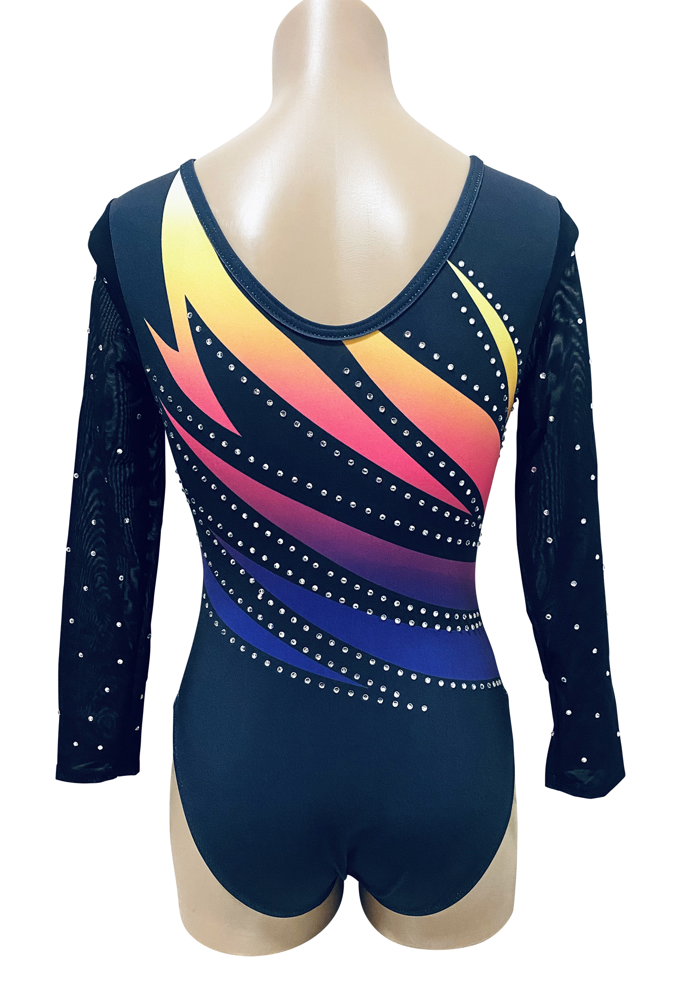 RAINBOW CRAZE WITH MESH LONG SLEEVE