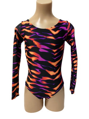 RAINBOW ANIMAL PRINT LYCRA LONG SLEEVE