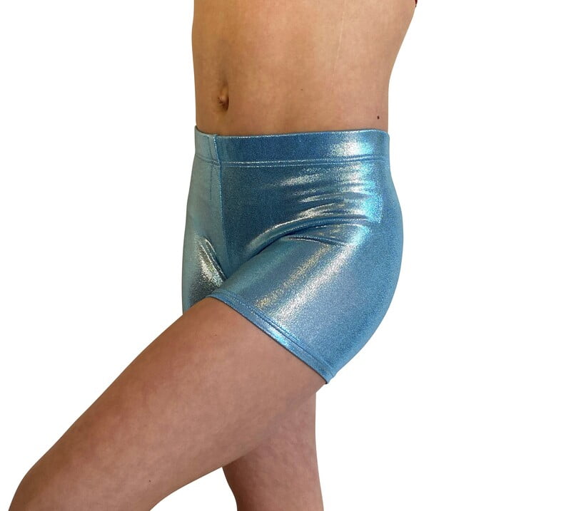 ICE BLUE SHINY FOIL Bike Shorts