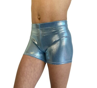 ICE BLUE SHINY FOIL Bike Shorts