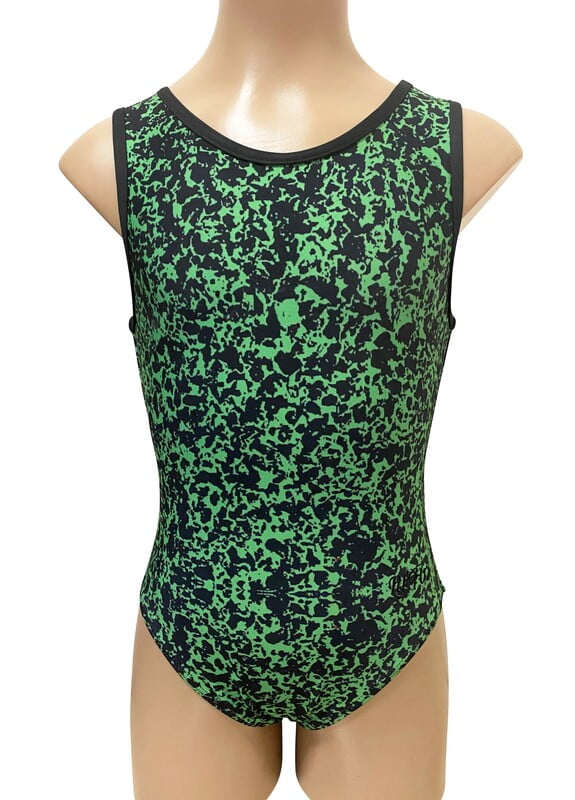 GREEN / BLACK LYCRA PRINT