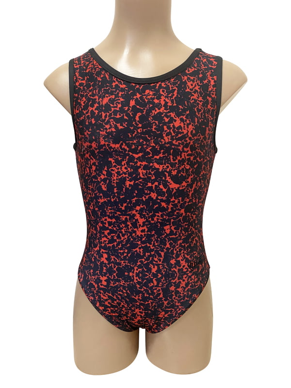 RED / BLACK LYCRA PRINT