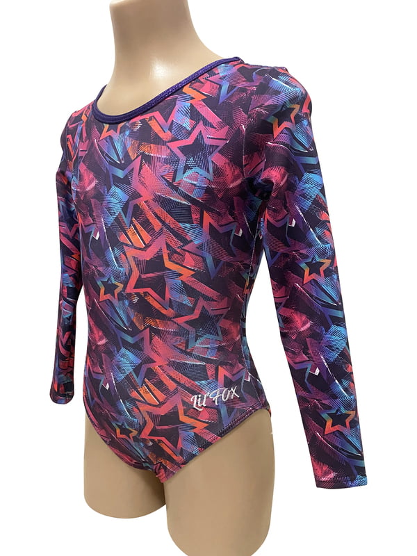 STARBURST HEARTS LYCRA PRINT LONG SLEEVE