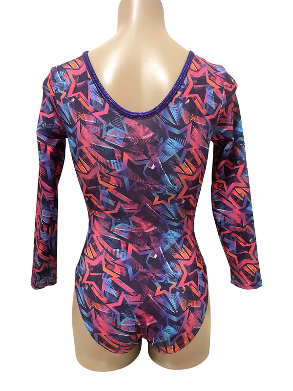 STARBURST HEARTS LYCRA PRINT LONG SLEEVE