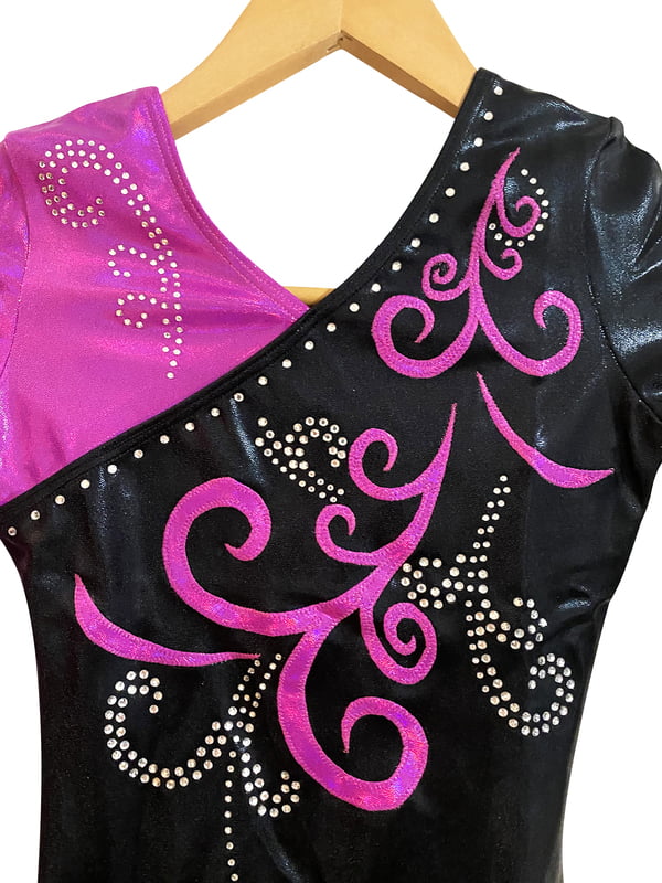 BLACK / MAGENTA SHINY MYSTIQUE LONG SLEEVE