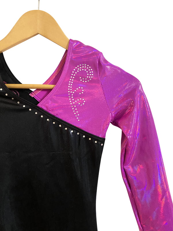 BLACK / MAGENTA SHINY MYSTIQUE LONG SLEEVE