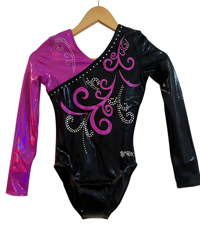 BLACK / MAGENTA SHINY MYSTIQUE LONG SLEEVE