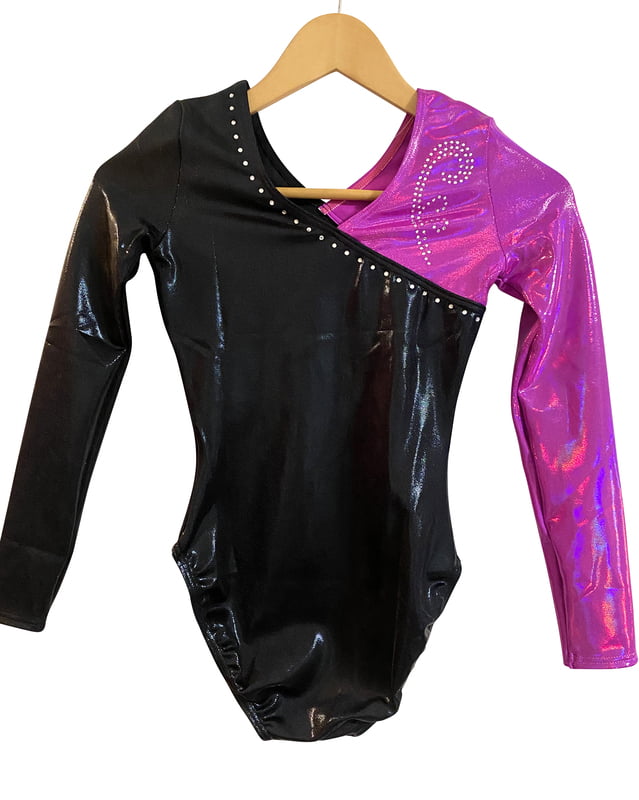 BLACK / MAGENTA SHINY MYSTIQUE LONG SLEEVE