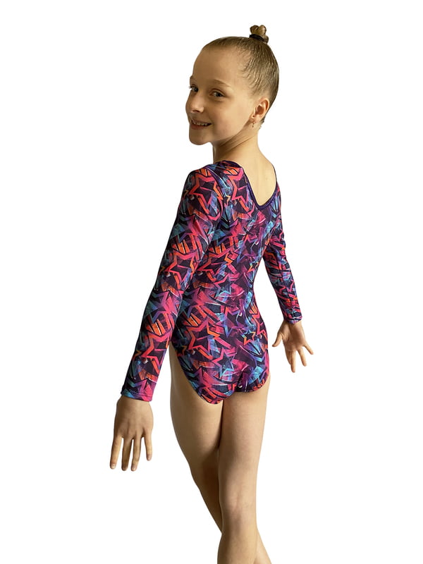 STARBURST HEARTS LYCRA PRINT LONG SLEEVE