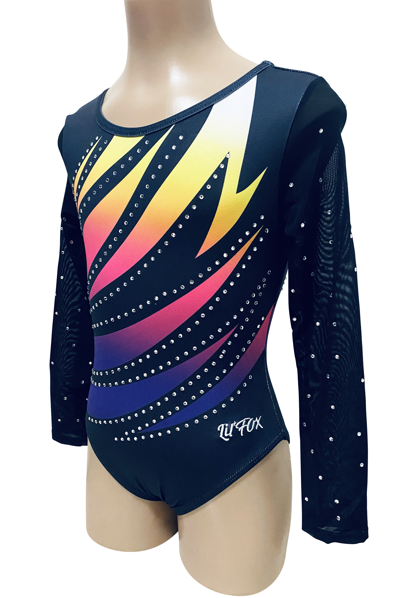 RAINBOW CRAZE WITH MESH LONG SLEEVE