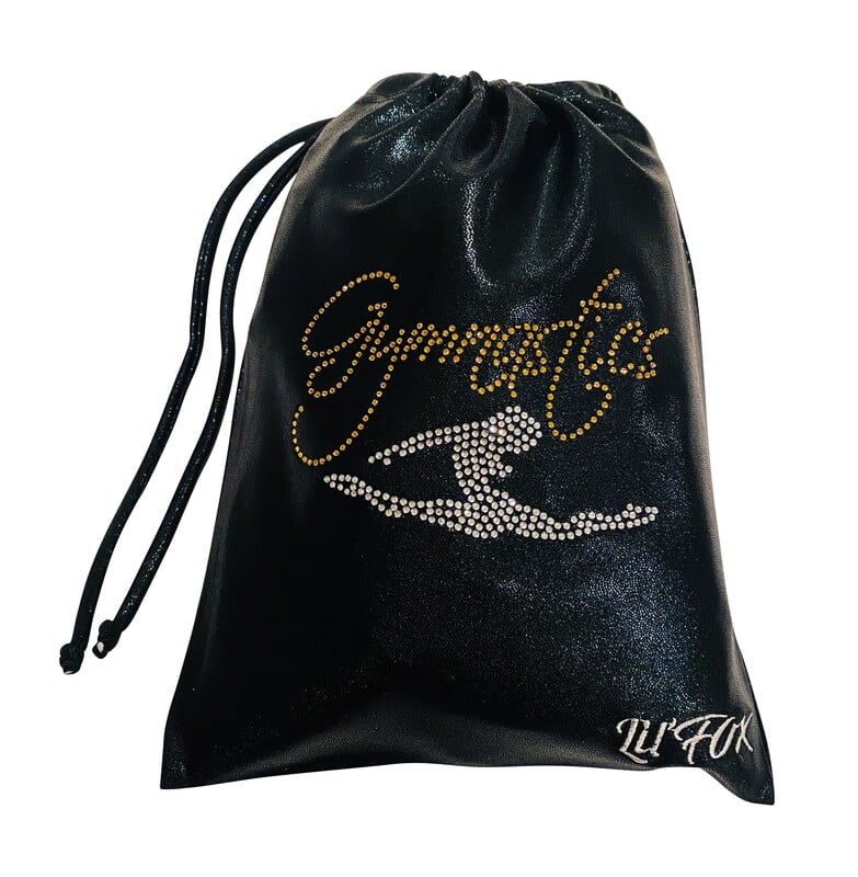 BLACK & GOLD SHINY MYSTIQUE GRIP BAG