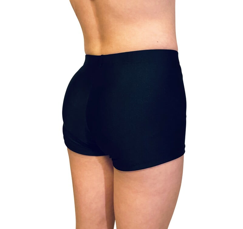 BLACK LYCRA BIKE SHORTS 2