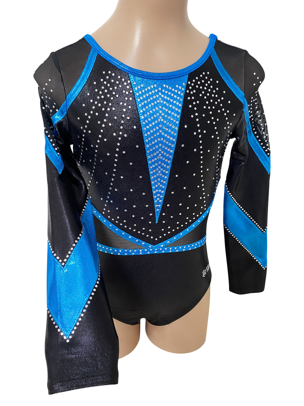 BLACK, OCEAN BLUE MYSTIQUE AND MESH LONG SLEEVE