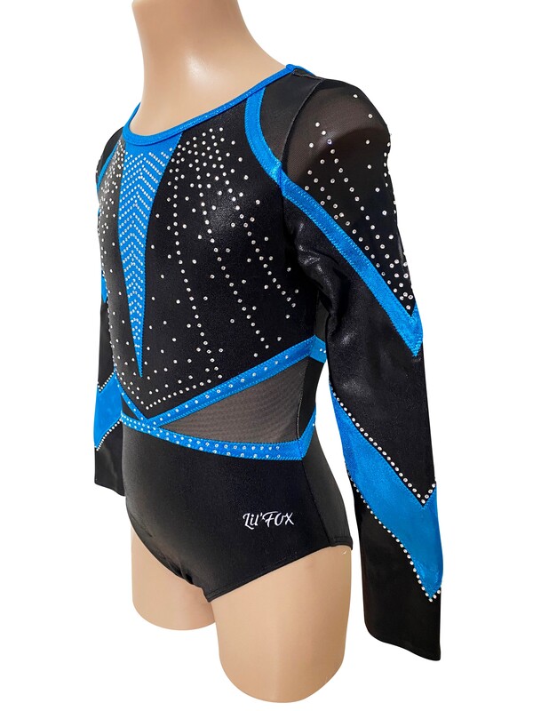BLACK, OCEAN BLUE MYSTIQUE AND MESH LONG SLEEVE