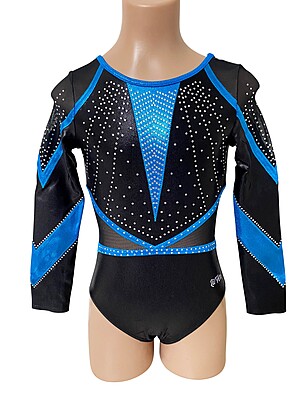 BLACK, OCEAN BLUE MYSTIQUE AND MESH LONG SLEEVE