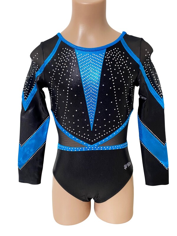 BLACK, OCEAN BLUE MYSTIQUE AND MESH LONG SLEEVE