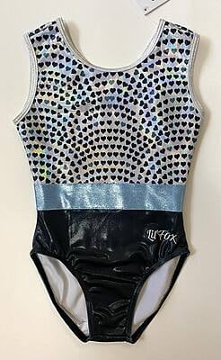 BLACK SILVER HEARTS ICE BUE SHINY FOIL NBGA