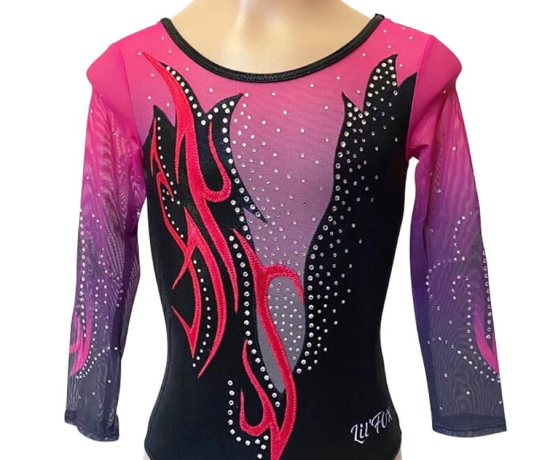 BLACK AND CHERRY MYSTIQUE WITH MESH AND RHINESTONES BLACK AND CHERRY MYSTIQUE WITH MESH AND RHINESTONES