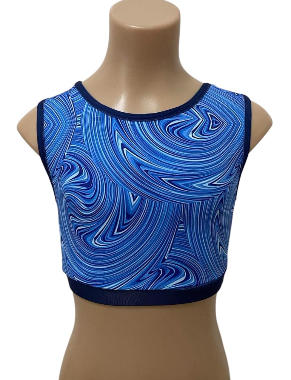 BLUE WAVES CROP TOP