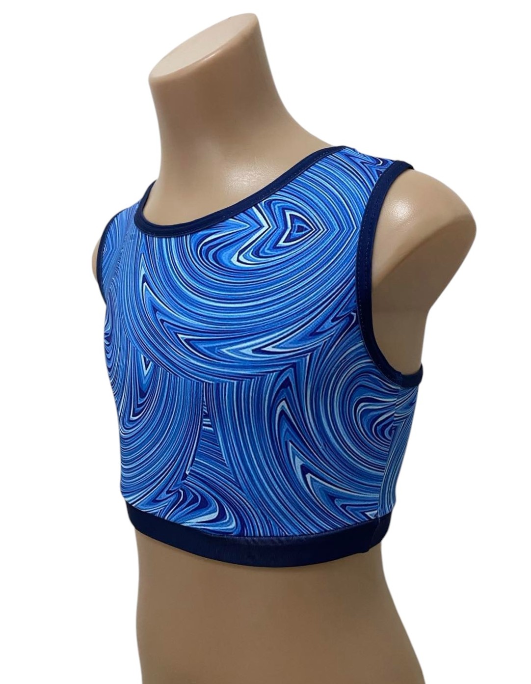 BLUE WAVES CROP TOP