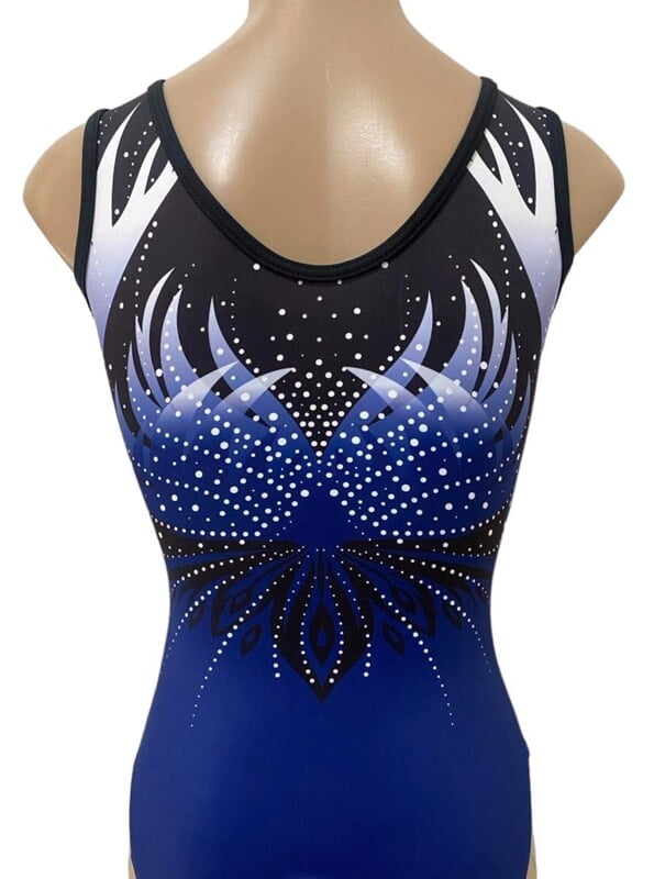 DEEP ROYAL BLUE PHOENIX WITH CRYSTALS ON THE FRONT