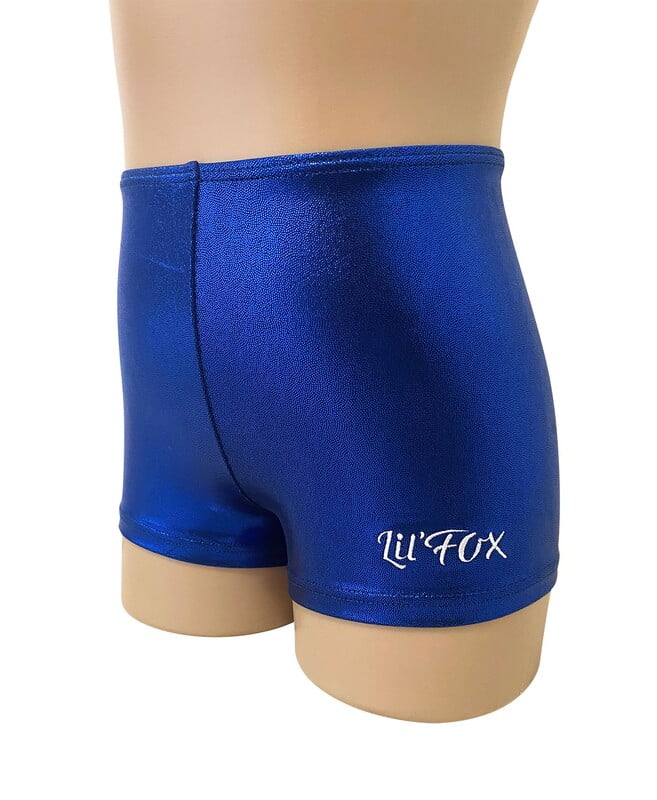 DEEP ROYAL BLUE SHINY FOIL PRO SHORTS