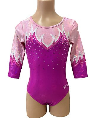 MAGENTA, SILVER & PINK MYSTIQUE 3/4 SLEEVE