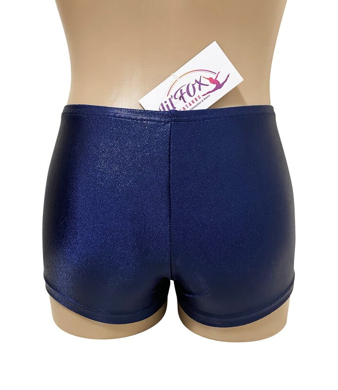 NAVY SHINY MYST BIKE SHORTS