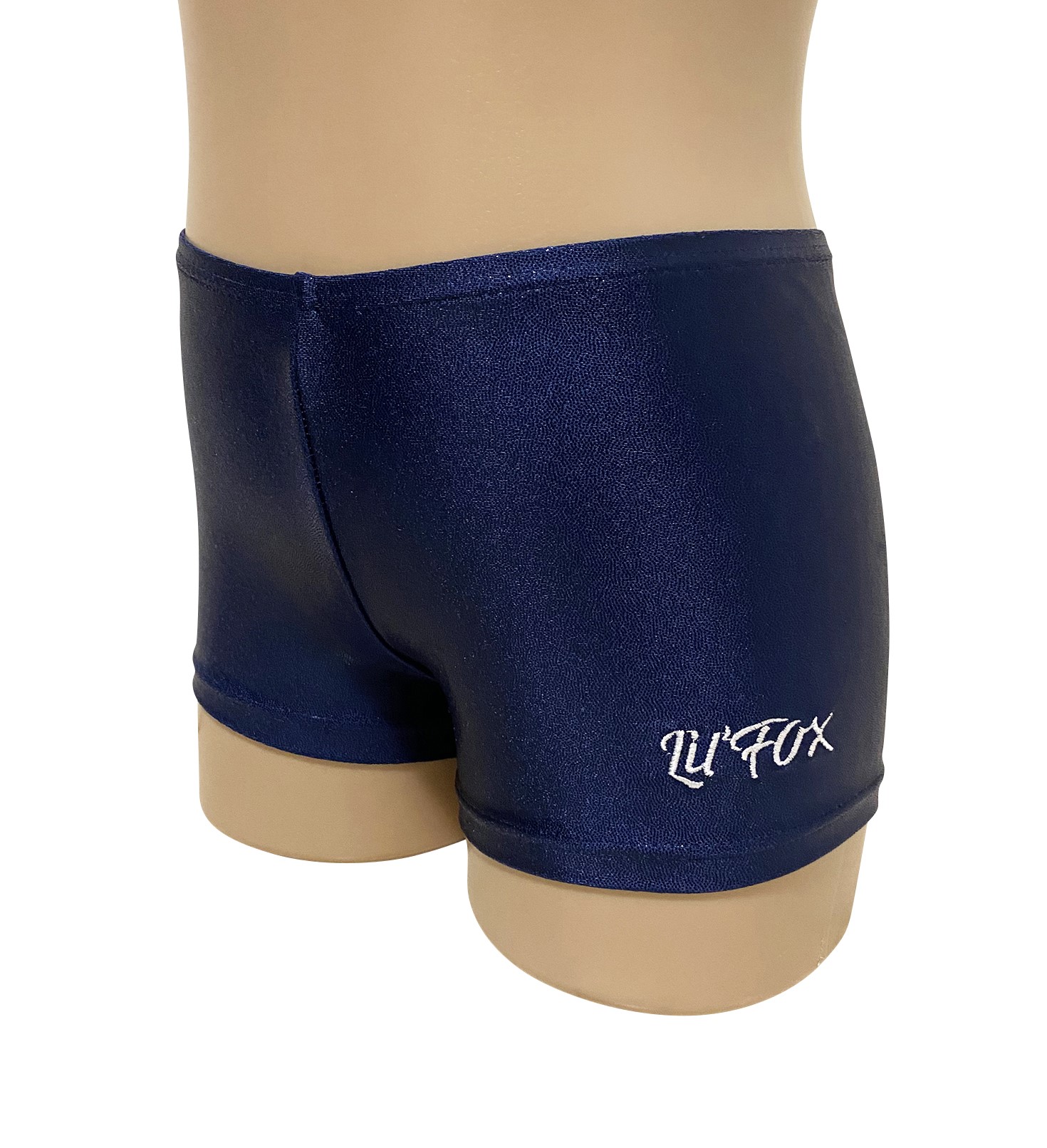 NAVY SHINY MYST BIKE SHORTS