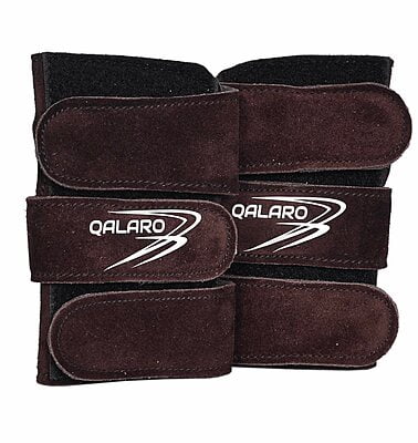 QALARO PAWS - DARK BROWN WRIST SUPPORTS (pair)