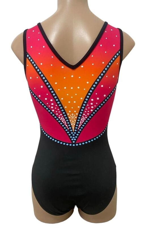 SUNSET ZEPHYR WITH AQUA DOTS