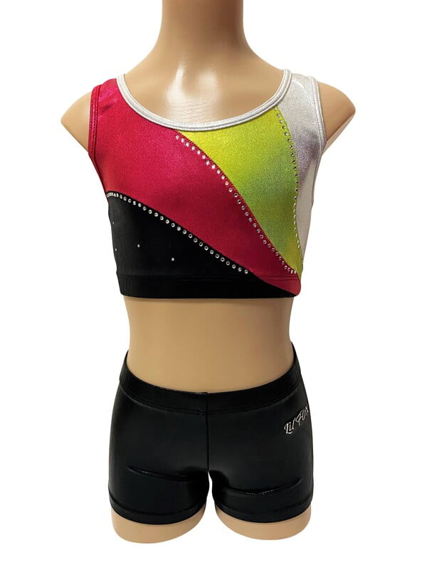 HOT PINK SWOOSH MYSTIQUE CROP SET