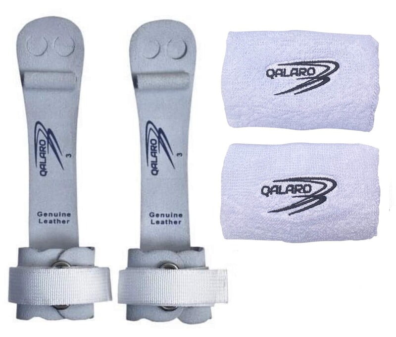 QALARO PRO VELCRO GRIPS WITH DOWEL, COTTON WRISTBANDS SET QALARO PRO VELCRO GRIPS WITH DOWEL, COTTON WRISTBANDS SET