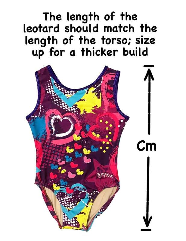 PURPLE HEARTS LYCRA PRINT LEOTARD