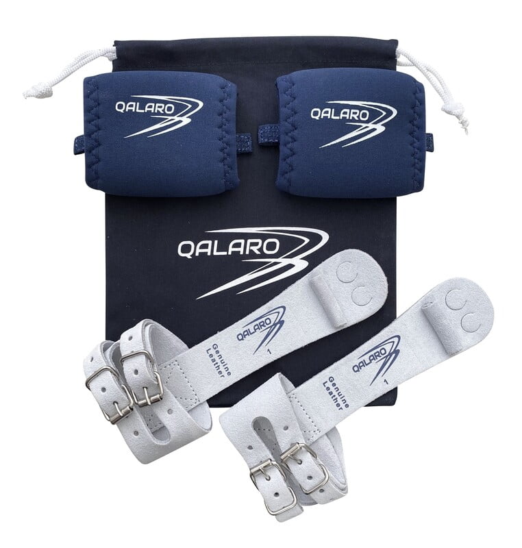 QALARO PRO DOUBLE BUCKLE GRIPS WITH DOWEL SET