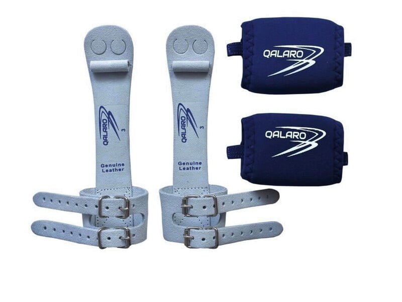 QALARO PRO DOUBLE BUCKLE GRIPS WITH DOWEL SET