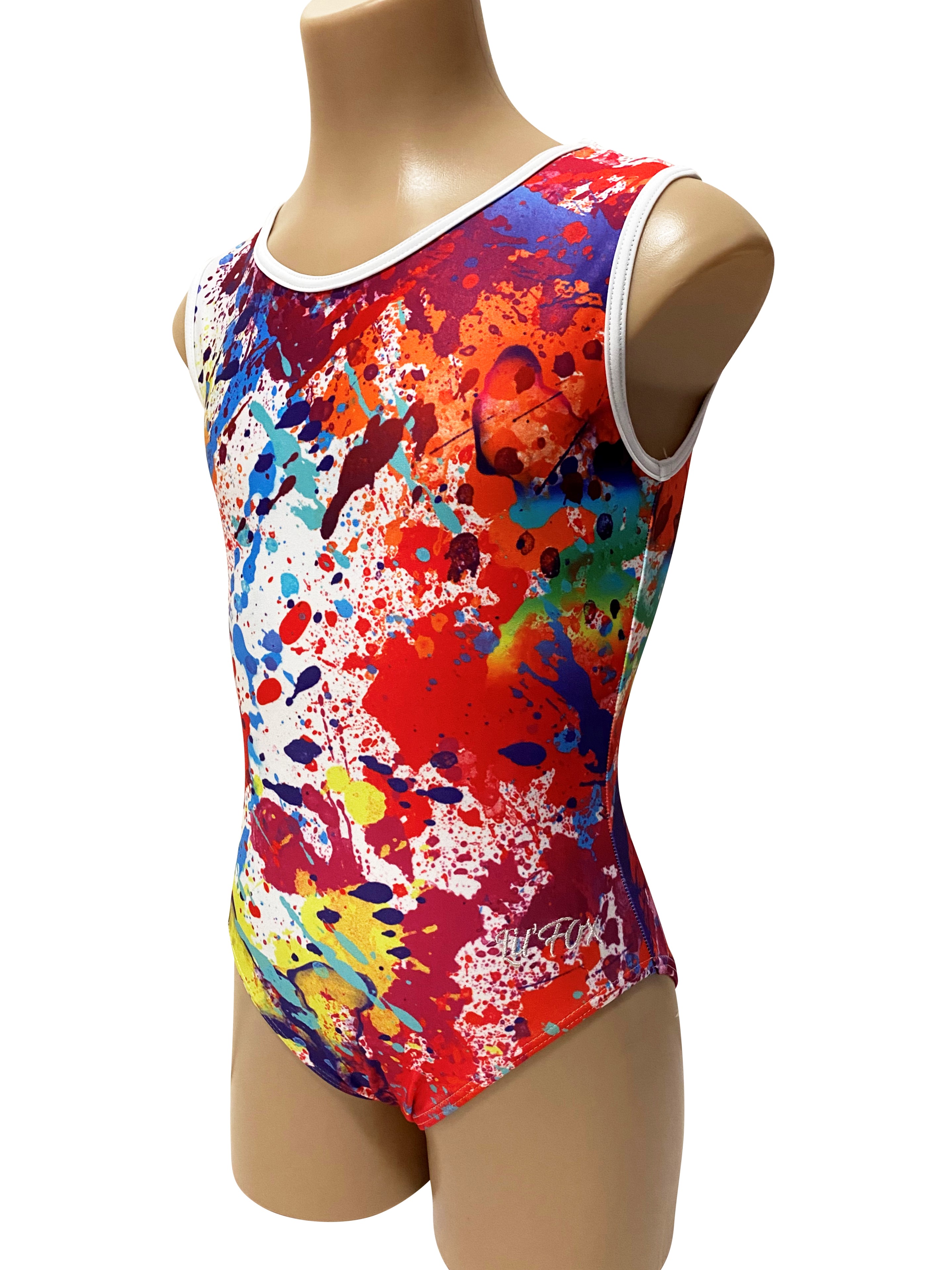 RAINBOW SPLAT LYCRA WHITE EDGE