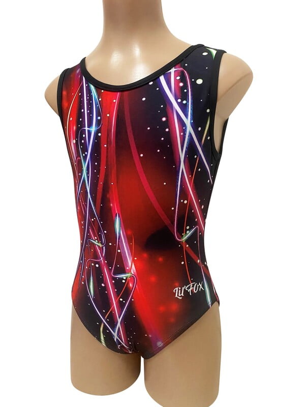 RED GALAXY LYCRA PRINT