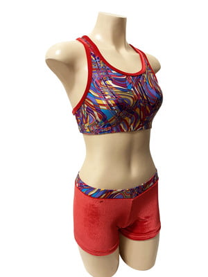 RED VELVET RAINBOW ABSTRACT CROP SET