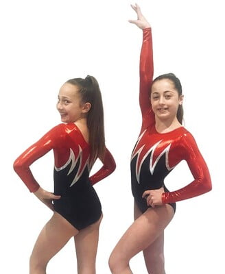 RED SHINY FOIL FLAMES LONG SLEEVE
