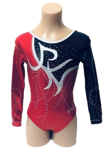 RED AND BLACK HEARTS MYSTIQUE LONG SLEEVE