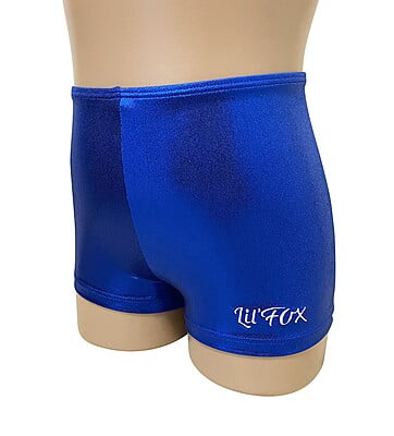 ROYAL BLUE SHINY FOIL MYSTIQUE SHORTS