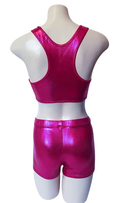 CHERRY PINK MYSTIQUE CROP SET