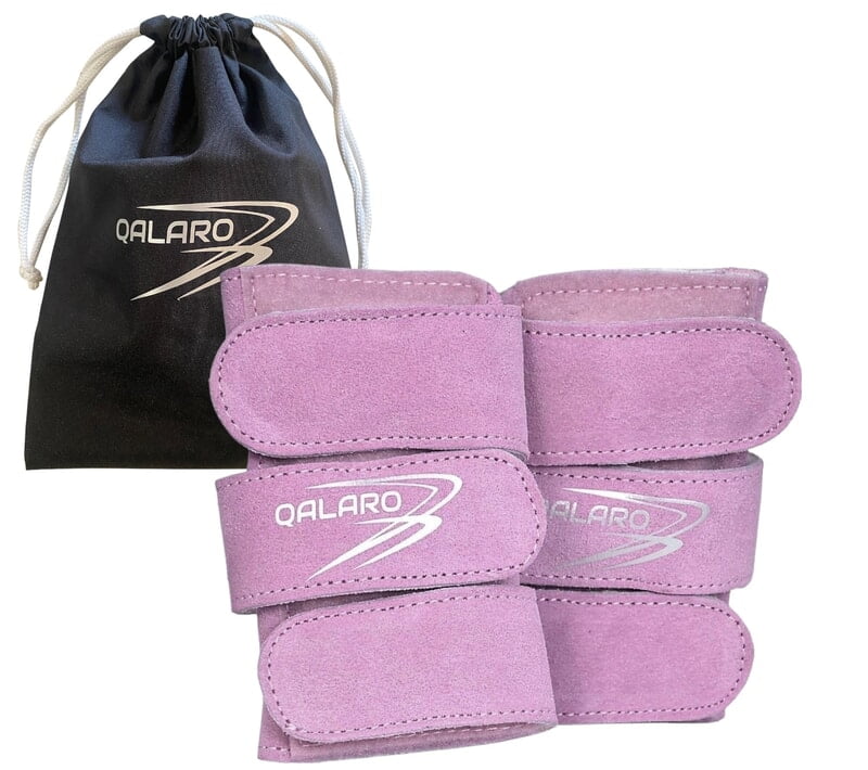 QALARO - LILAC SUEDE WRIST SUPPORTS (pair) QALARO - LILAC SUEDE WRIST SUPPORTS (pair)