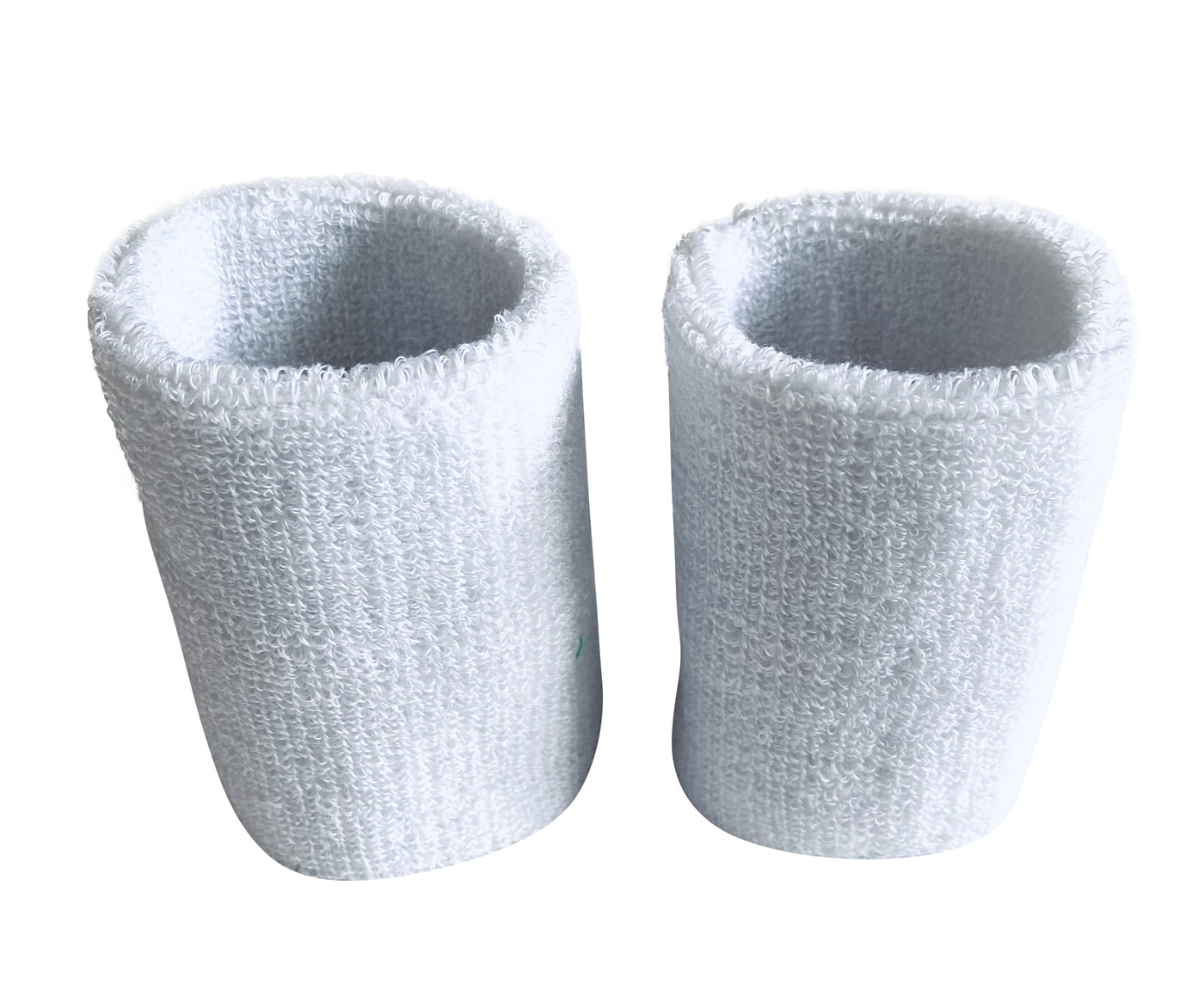 White Sports Wrist Band Cotton Fitness Run Sweat Sweatband